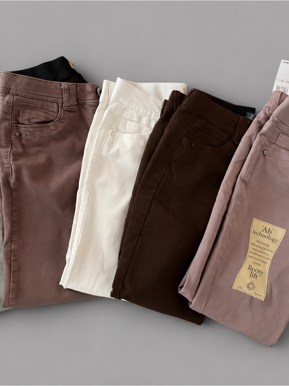 Madewell Women’s Jeggings Pack — White, Dark Brown, Mauve
